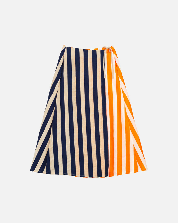 kahlaus merirosvo cupro mix wrap skirt