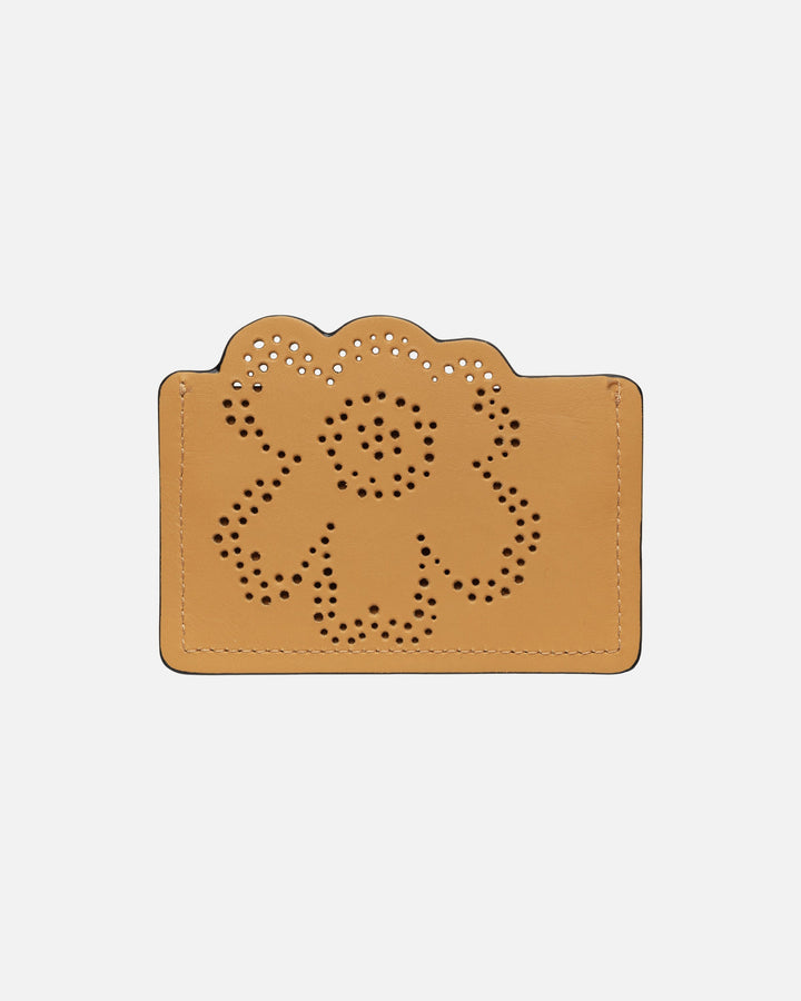 imprint card holder unikko - mustard