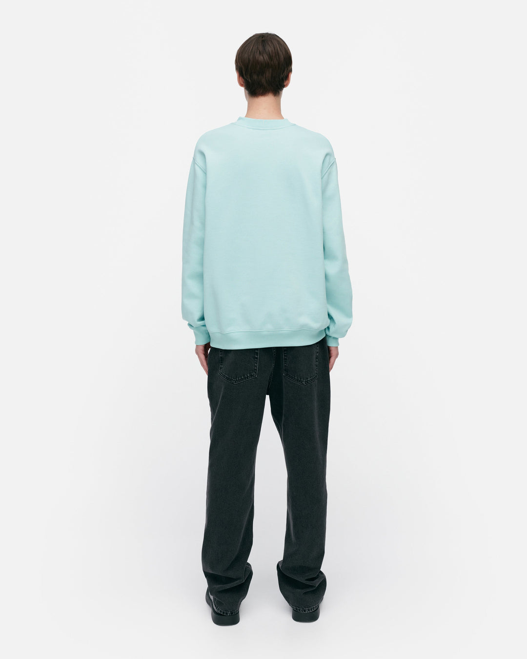 kioski loisto unikko sweatshirt - turquoise
