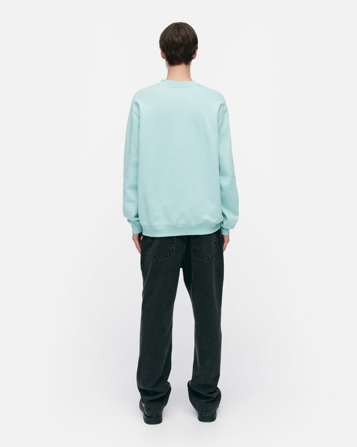 kioski loisto unikko sweatshirt - turquoise