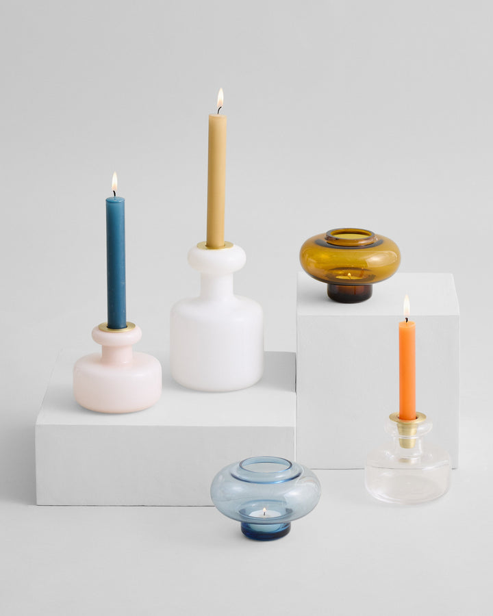 puteli candle holder clear