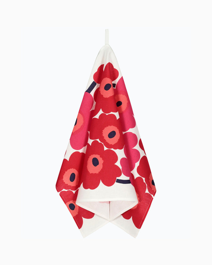 unikko tea towel set - red