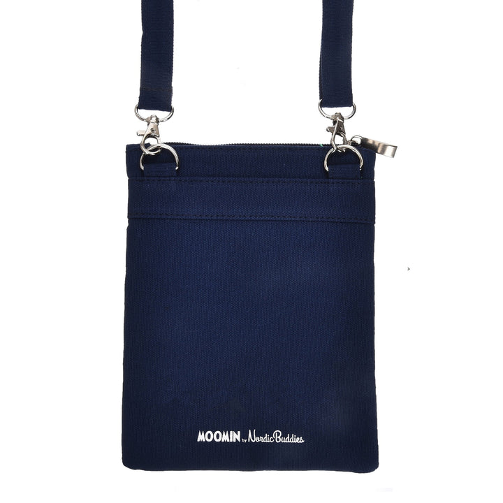 Moomins At Sea Passport Bag - Navy Blue