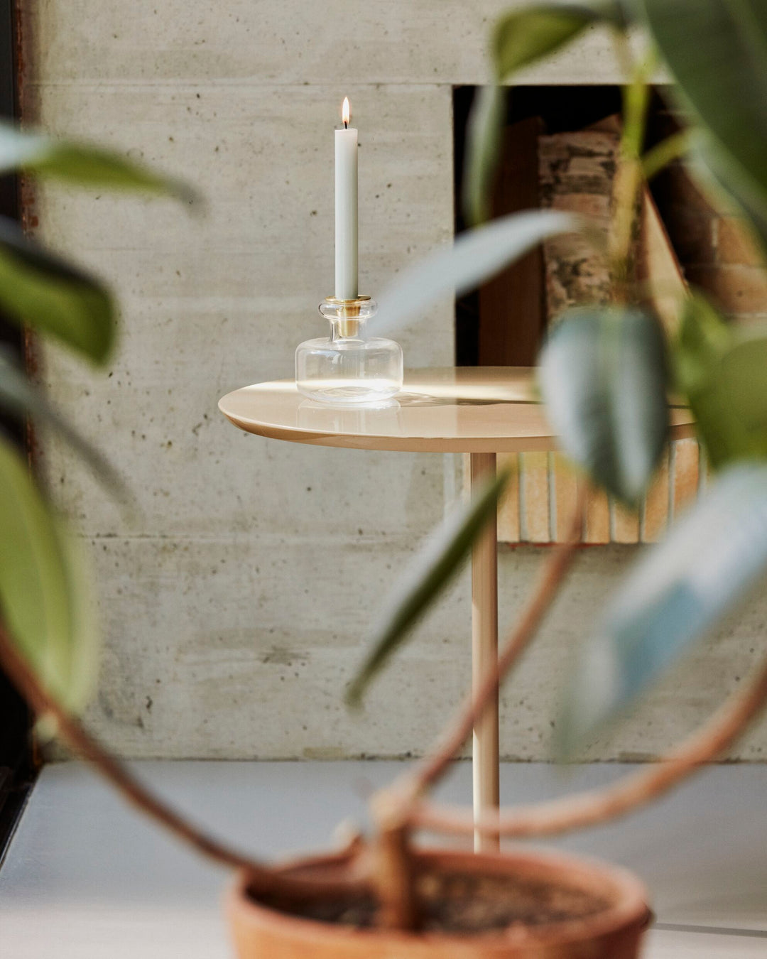 puteli candle holder clear