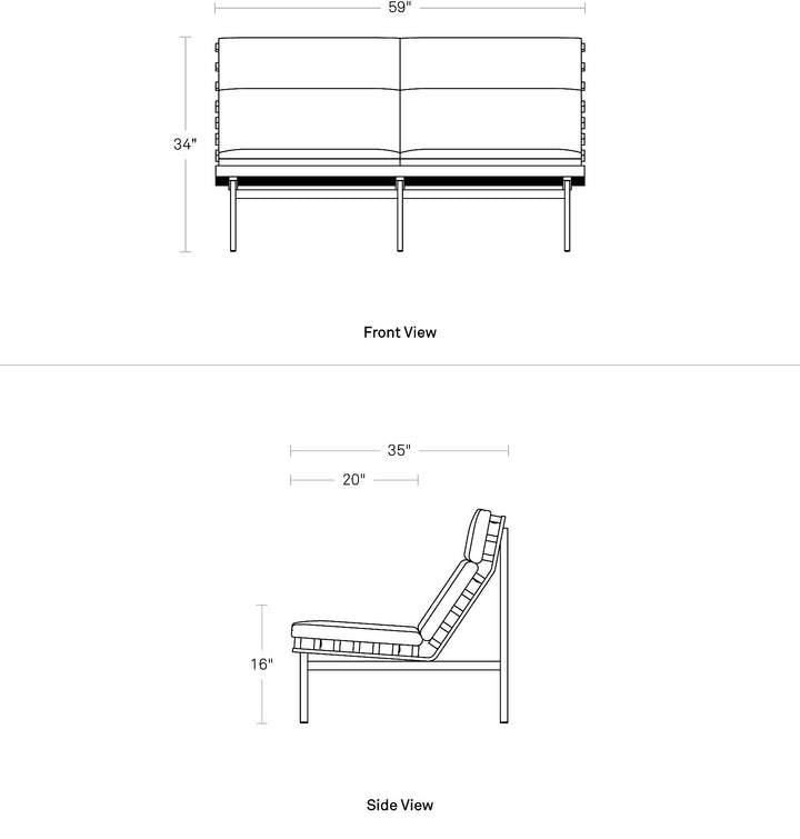 Perch Outdoor 2 Seat Sofa