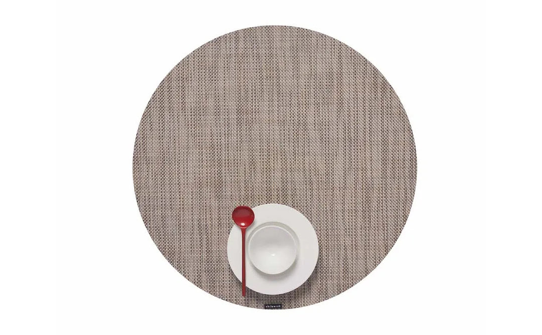 Mini Basketweave Round Placemat