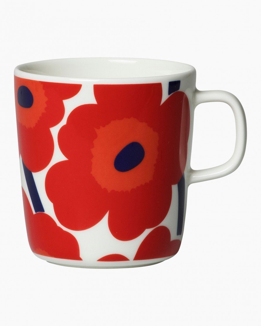 unikko large mug red unikko tableware home