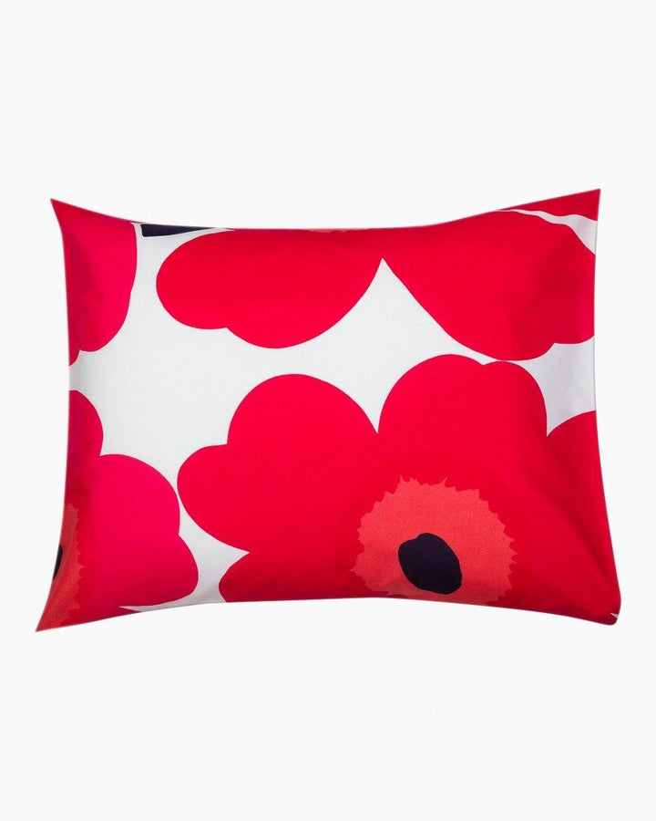 unikko pillowcase red bedding bed bath