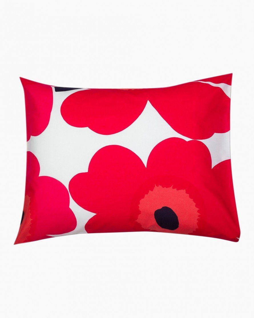 unikko pillowcase red bedding bed bath
