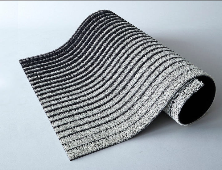 Domino Stripe Shag Mat