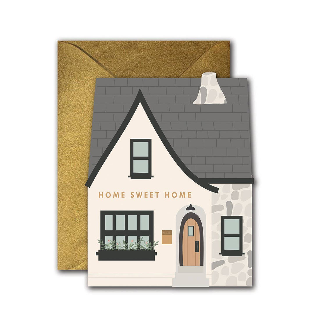 Home Sweet Home flat greeting card