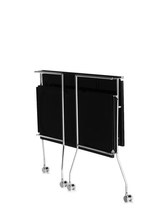 Flip folding tray