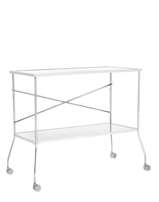 Flip folding tray