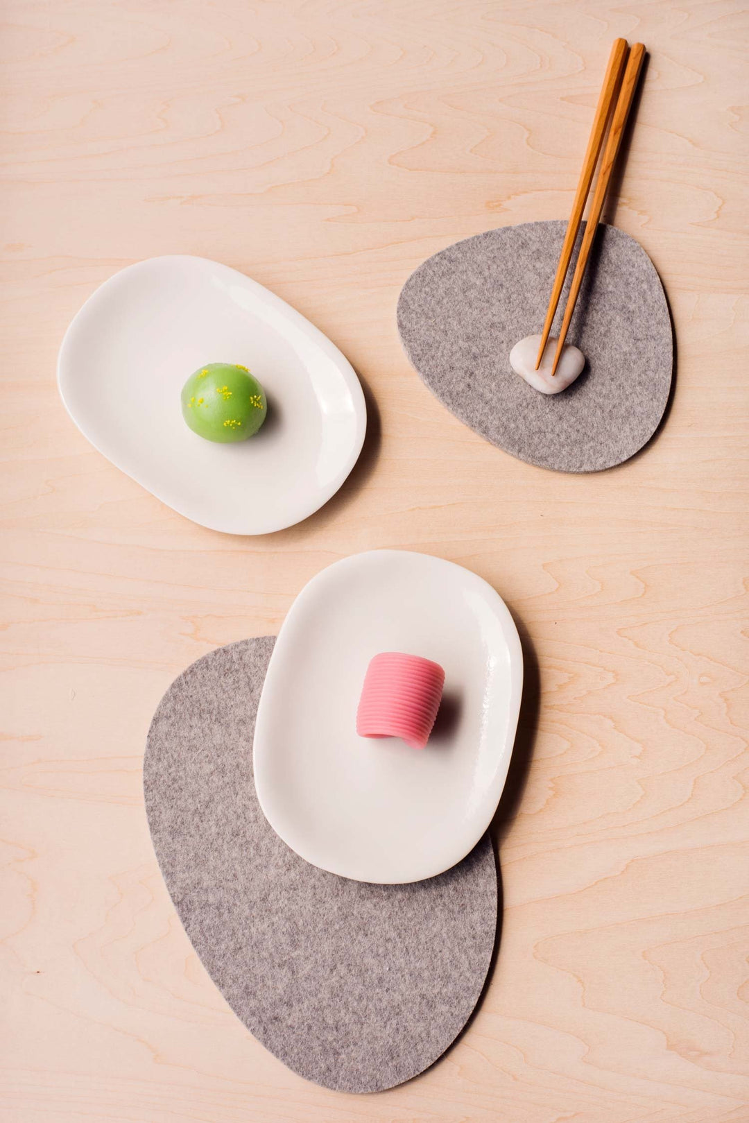 Small Stone Felt Trivet