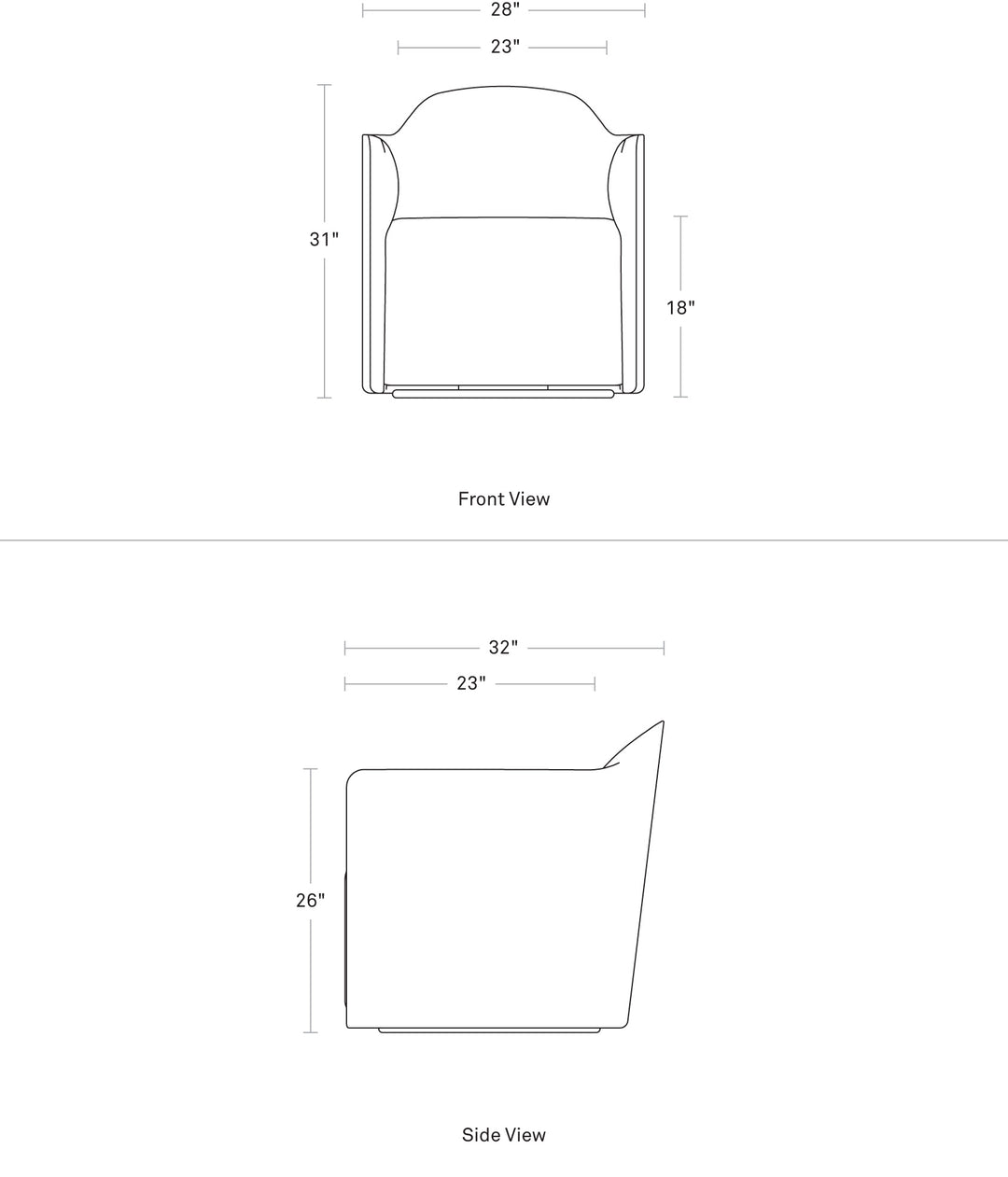 About Face Swivel Lounge Chair