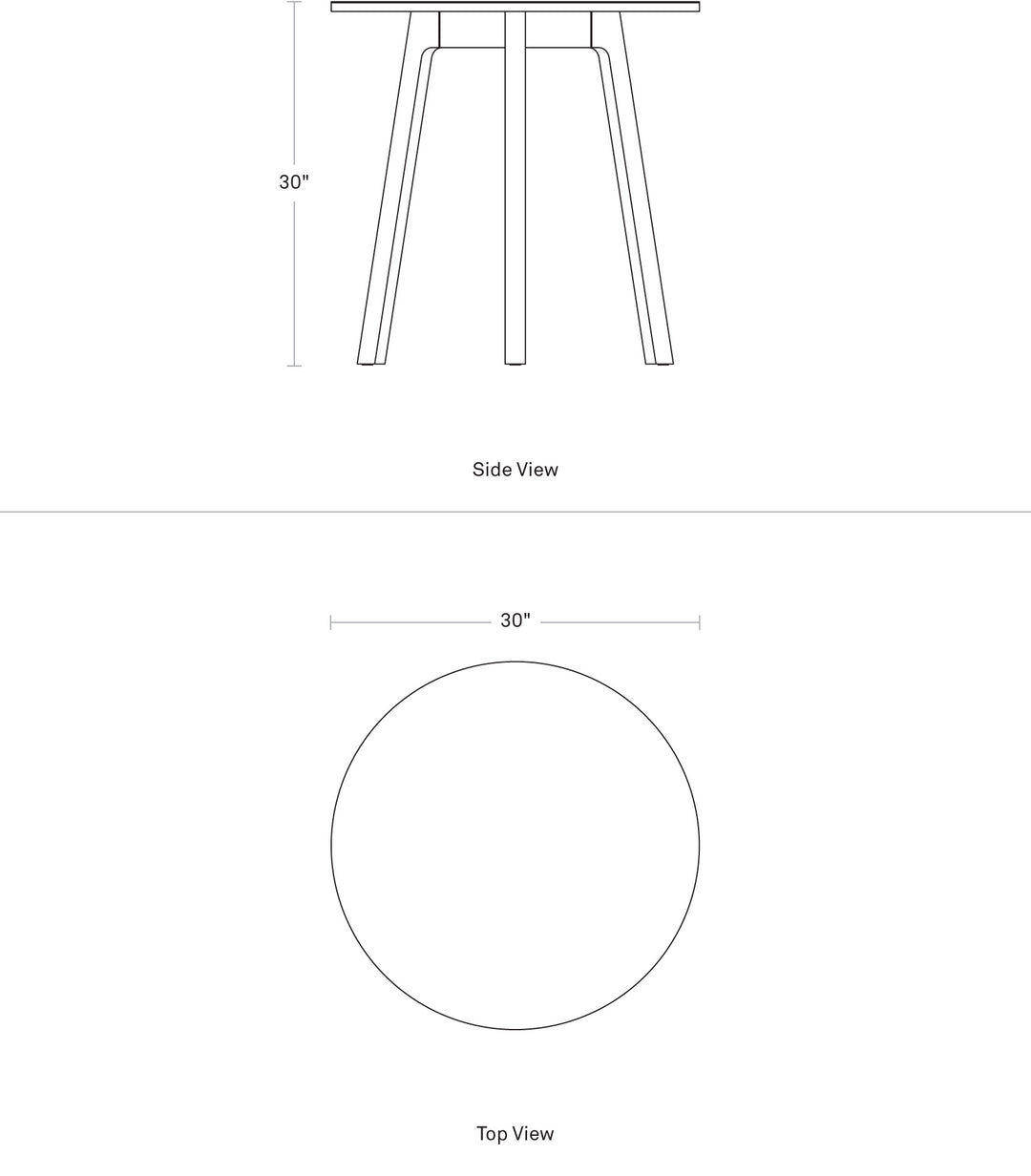 Apt 30" Round Café Table
