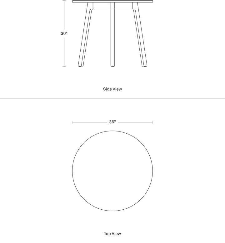 Apt 36" Round Café Table