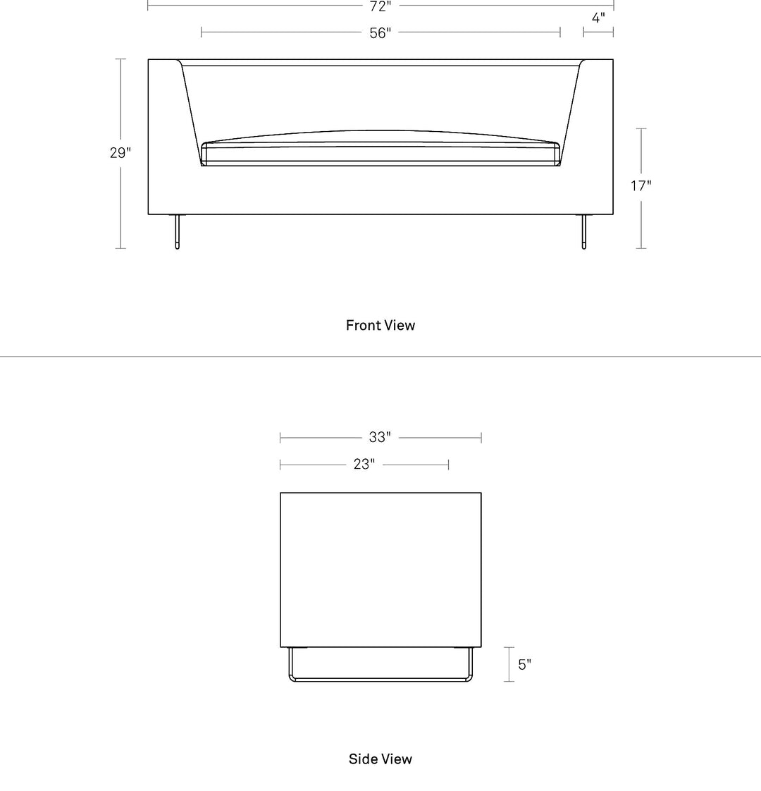 Bonnie 72" Velvet Sofa