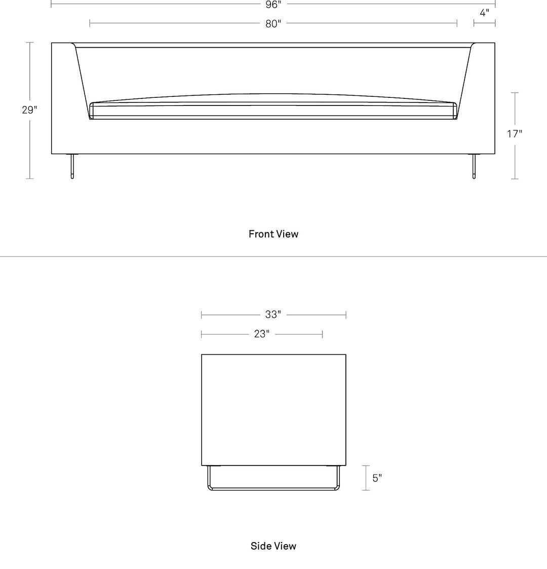 Bonnie 96" Sofa - new colours