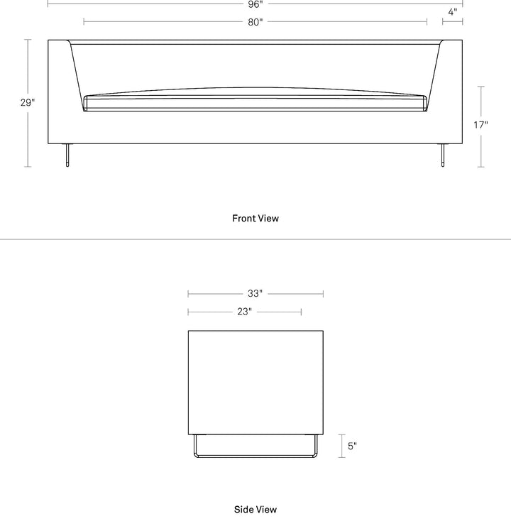 Bonnie 96" Sofa - new colours