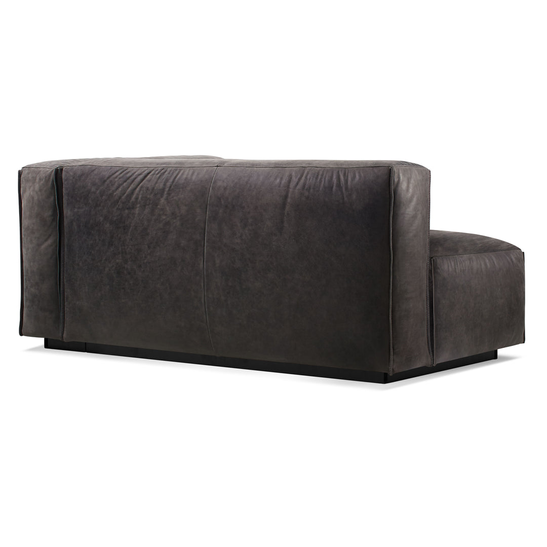 Cleon One Arm Leather Sofa