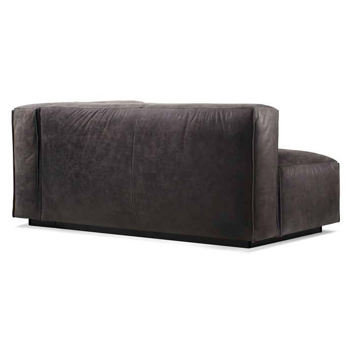 Cleon One Arm Leather Sofa