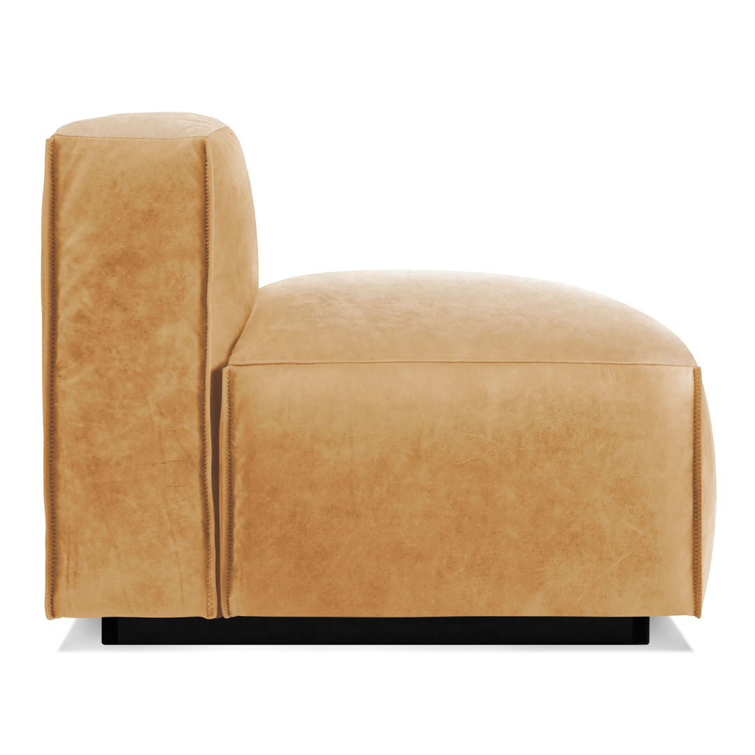 Cleon 56" Armless Leather Sofa