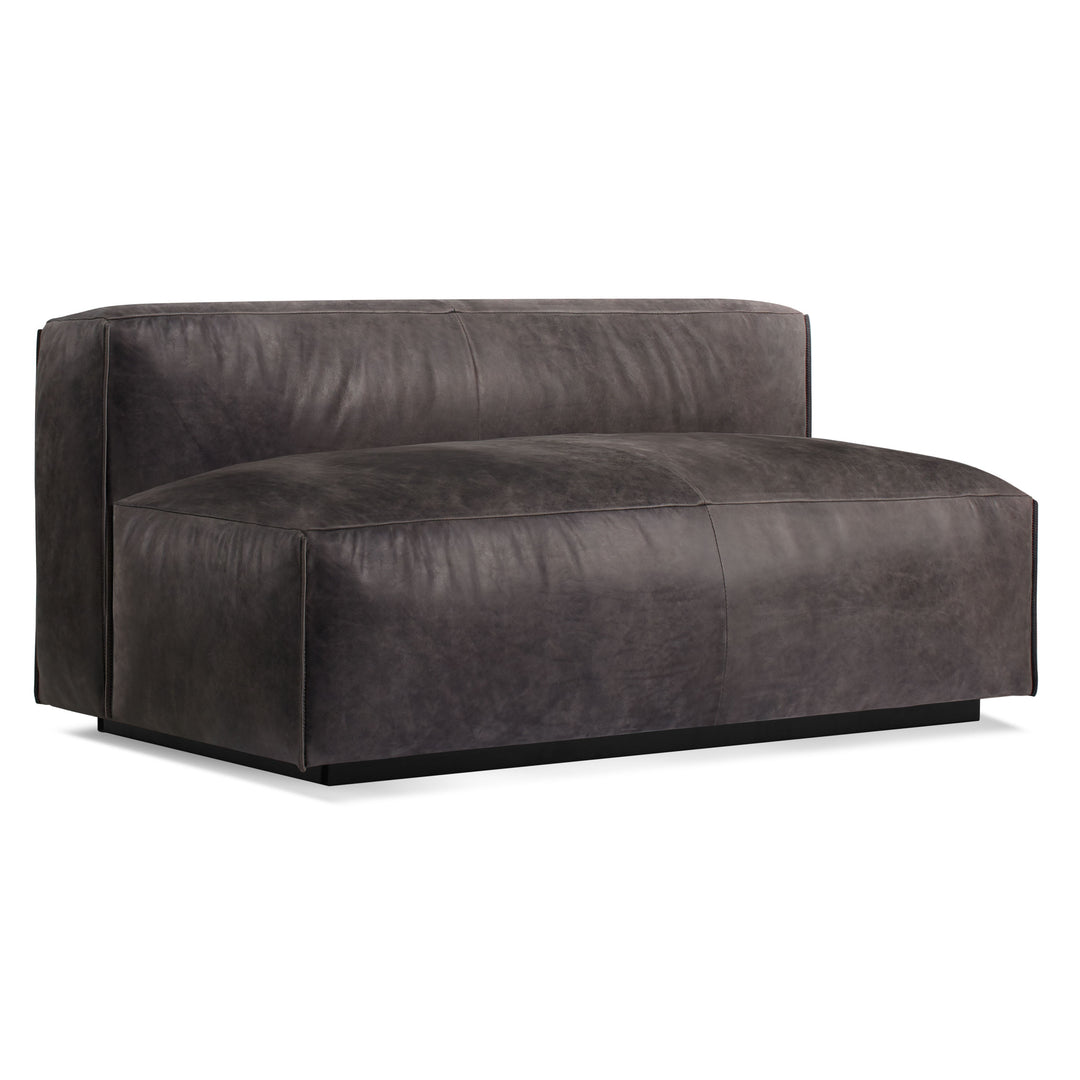 Cleon 56" Armless Leather Sofa
