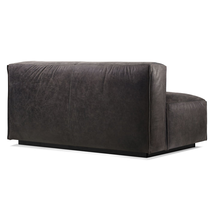 Cleon 56" Armless Leather Sofa