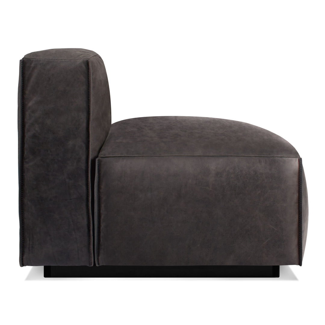 Cleon 56" Armless Leather Sofa