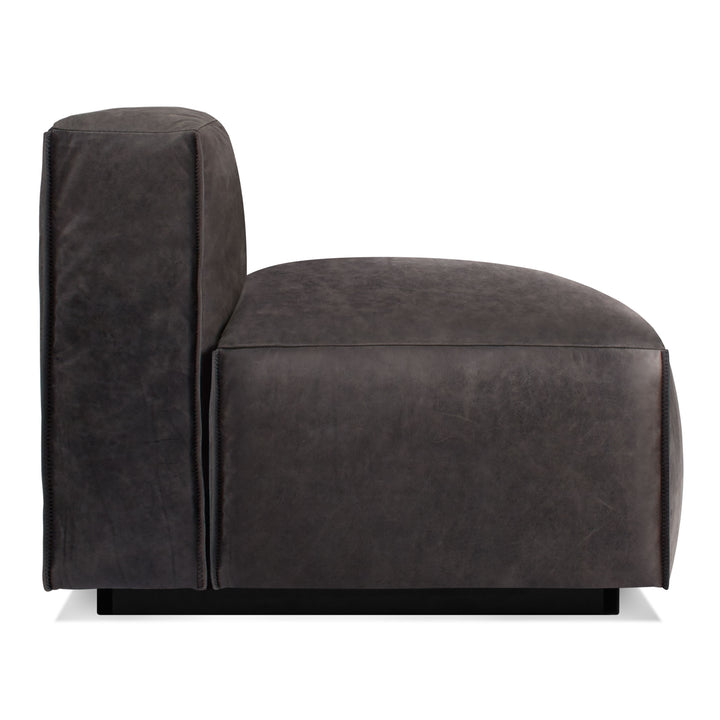 Cleon 56" Armless Leather Sofa
