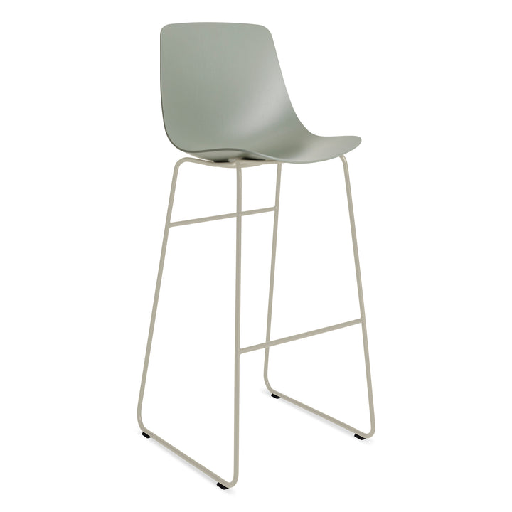 Clean Cut Barstool with Sled Leg