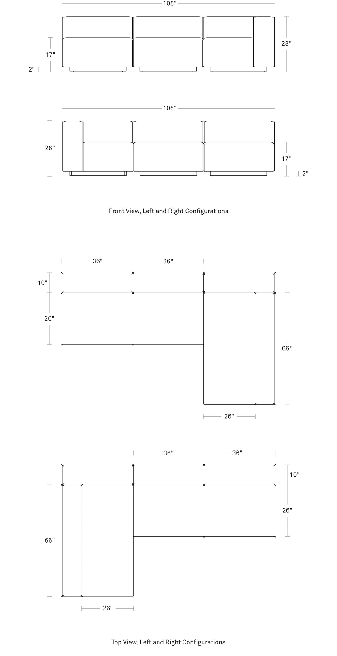 Cleon Medium+ Sectional Sofa