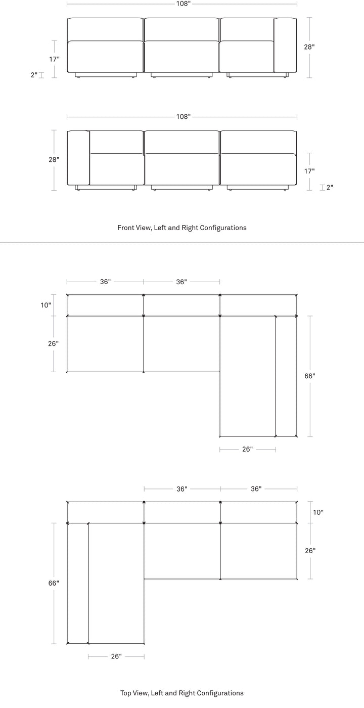 Cleon Medium+ Sectional Sofa