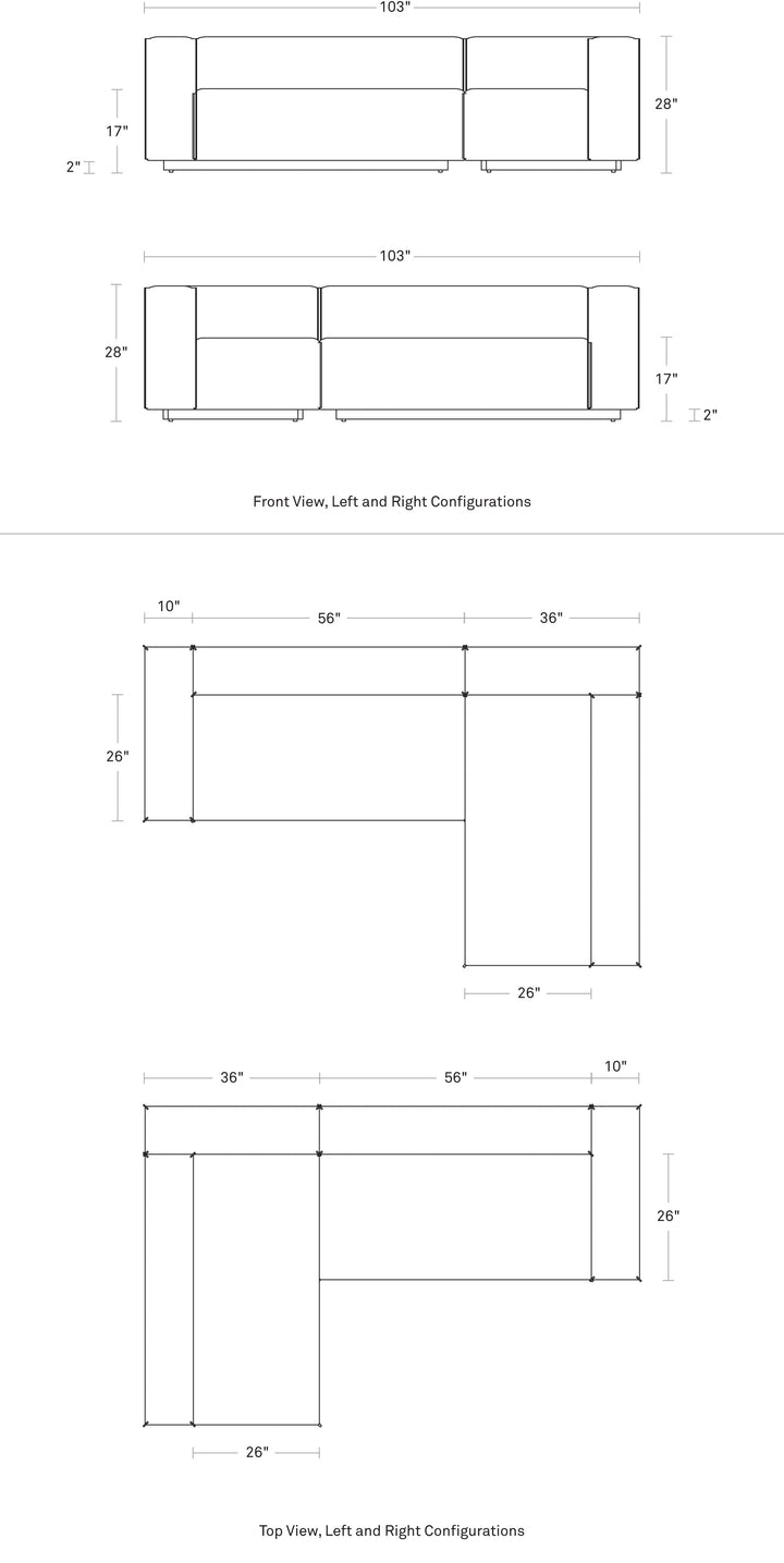 Cleon Small Sectional Sofa