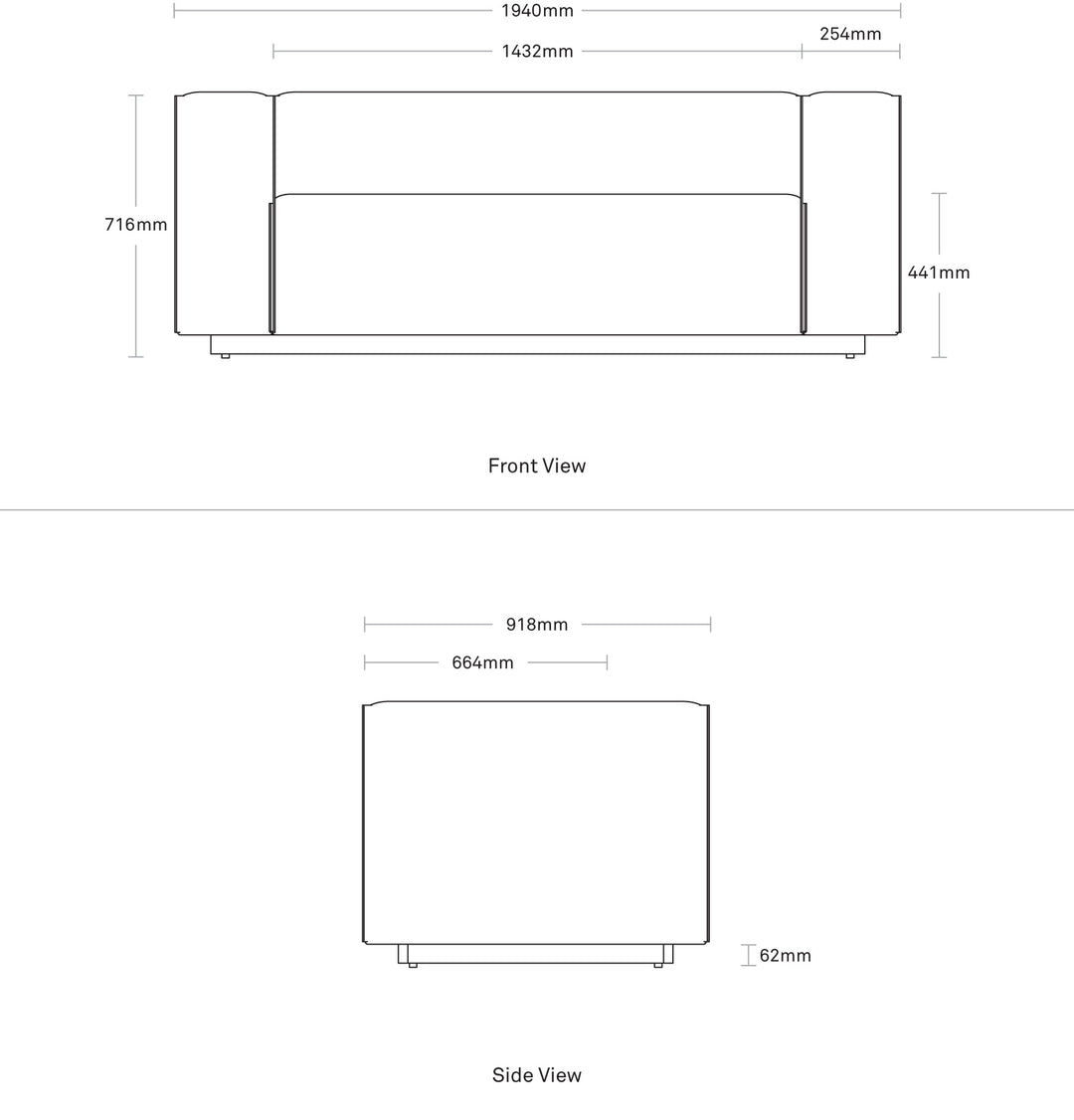 Cleon 74" Leather Sofa