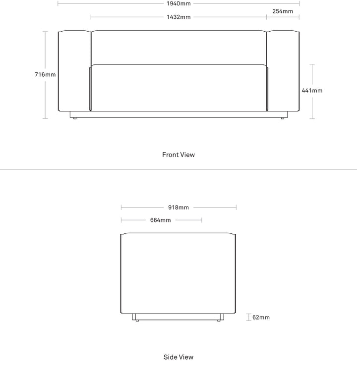 Cleon 74" Leather Sofa