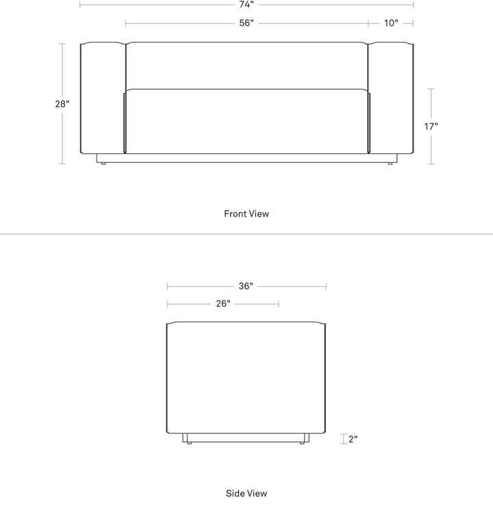 Cleon 74" Sofa