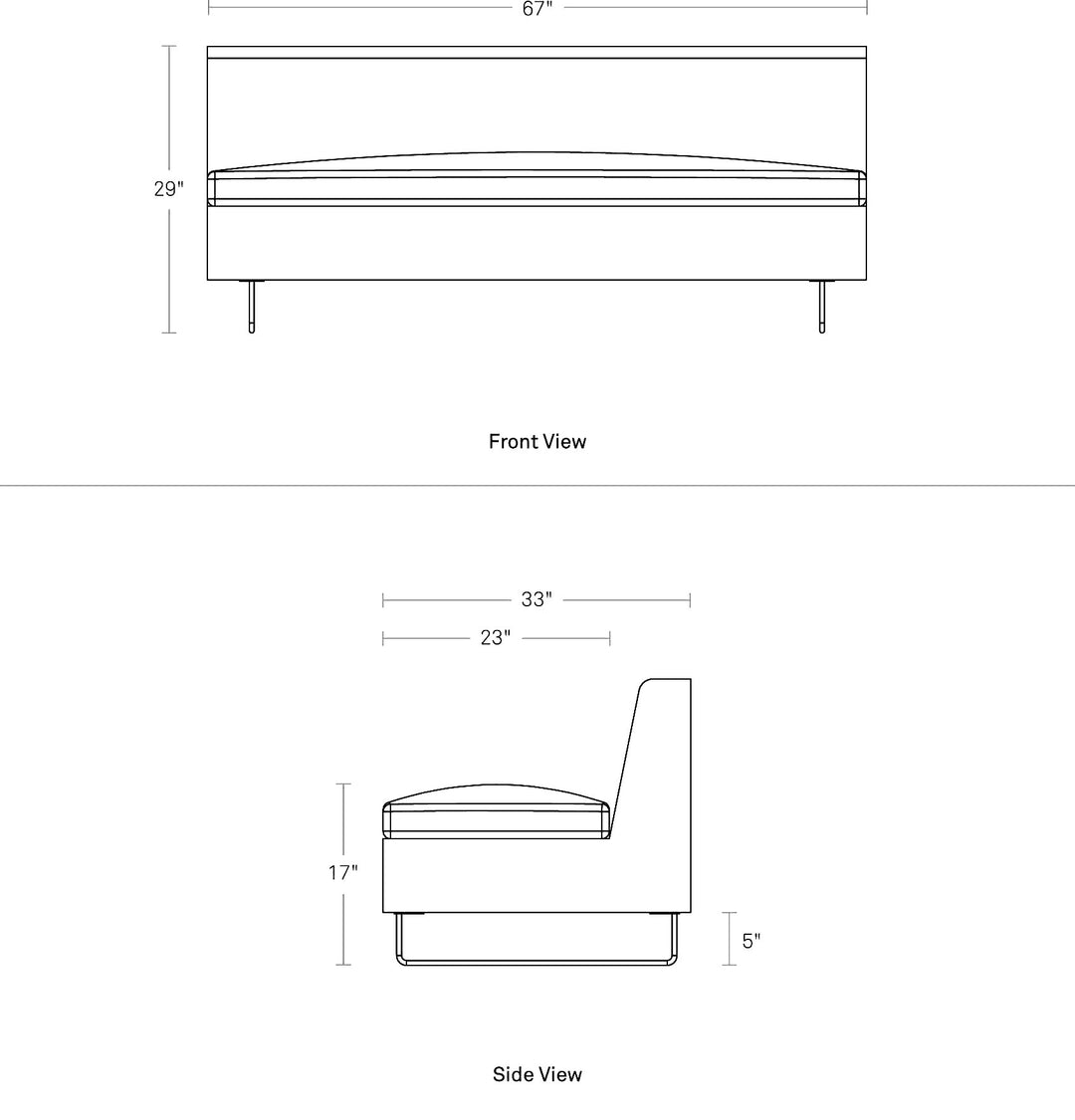 Clyde 67" Sofa - new colours