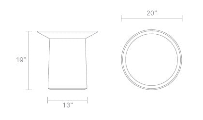 Coco Tall Side Table