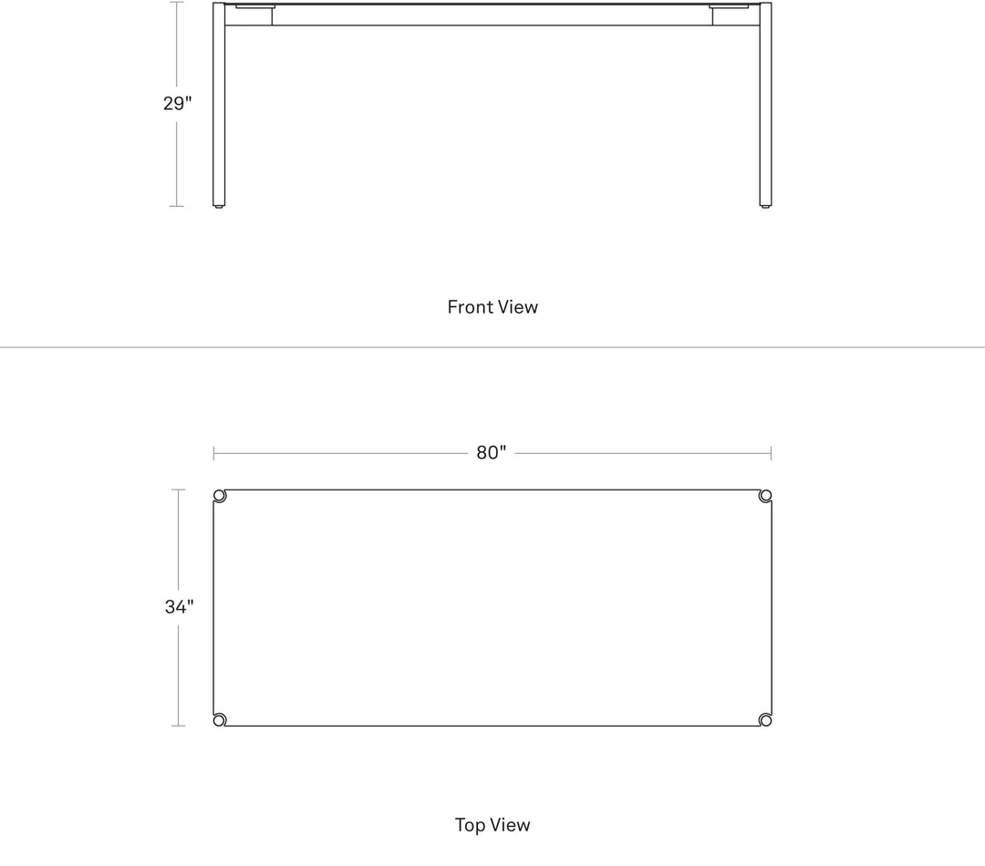 Comeuppance 80" Dining Table