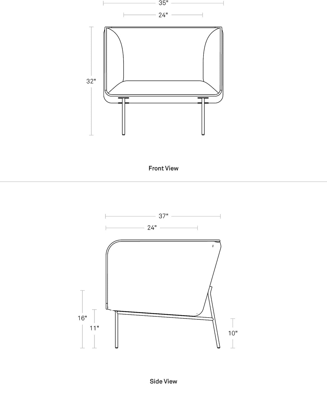 Dandy Leather Lounge Chair
