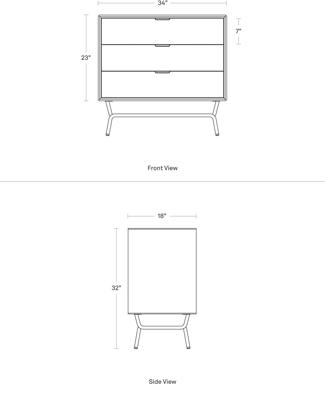 Dang 3 Drawer Dresser