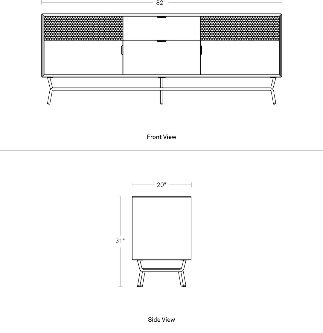 Dang 2 Door / 2 Drawer Console