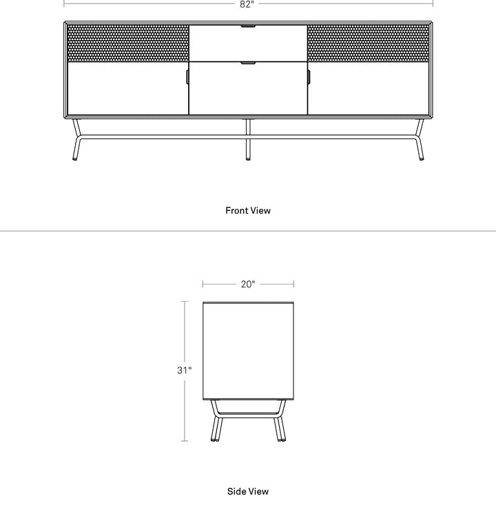 Dang 2 Door / 2 Drawer Console
