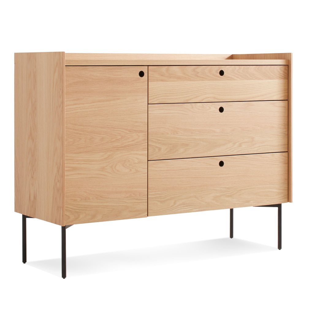 Peek 1 Door 3 Drawer Credenza
