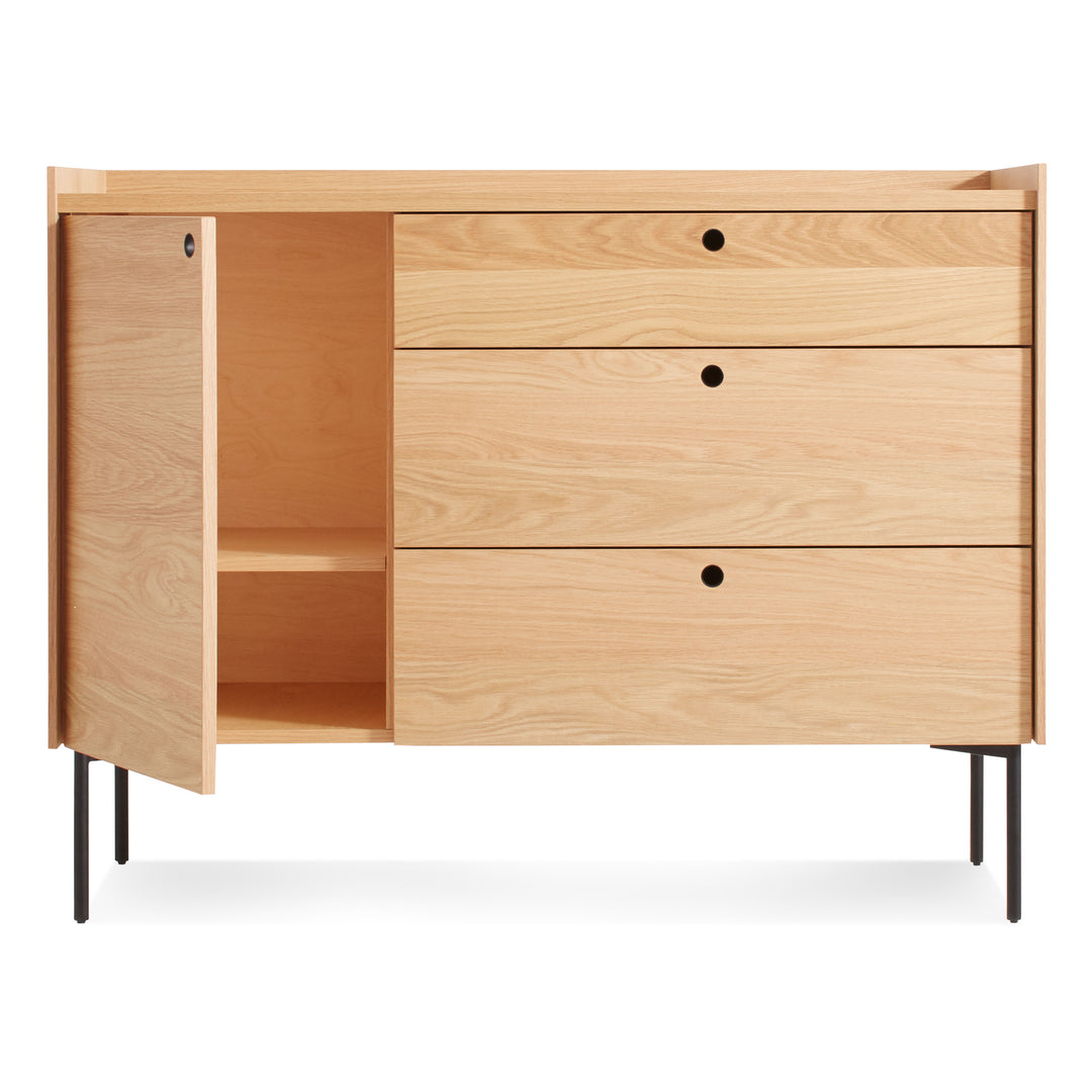 Peek 1 Door 3 Drawer Credenza