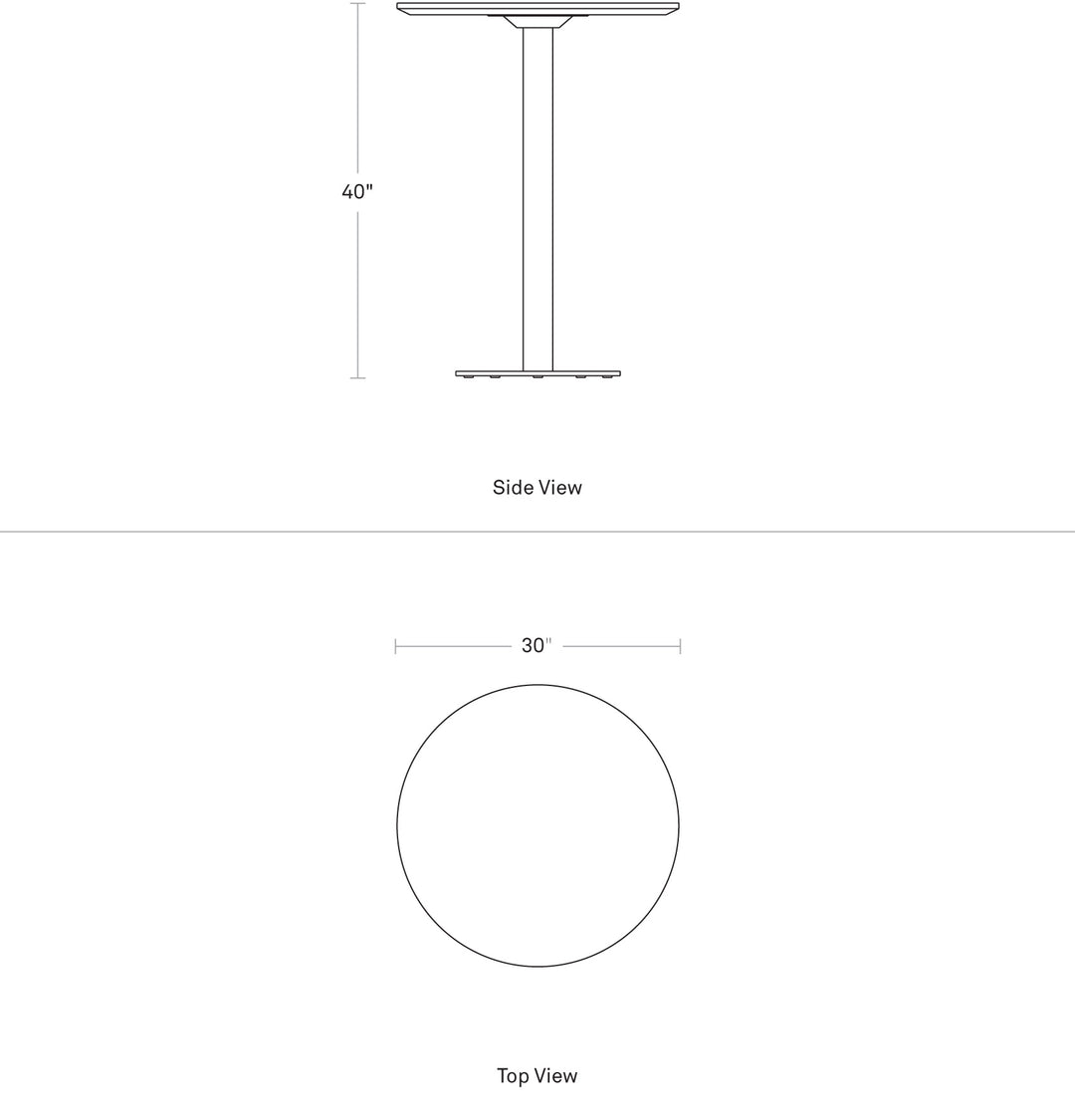 Easy 30" Bar Height Café Table
