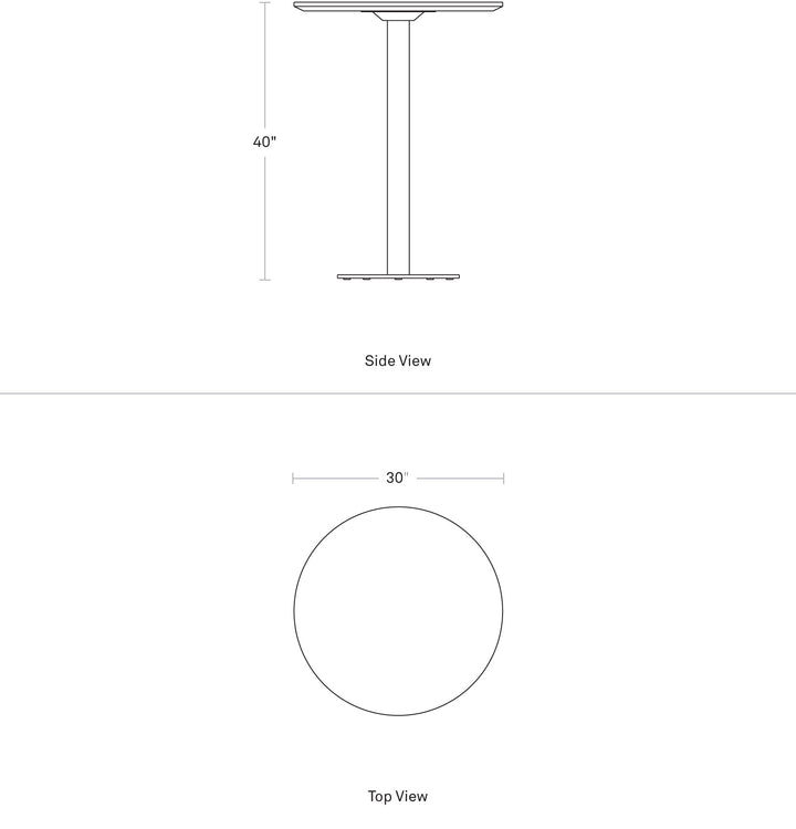 Easy 30" Bar Height Café Table