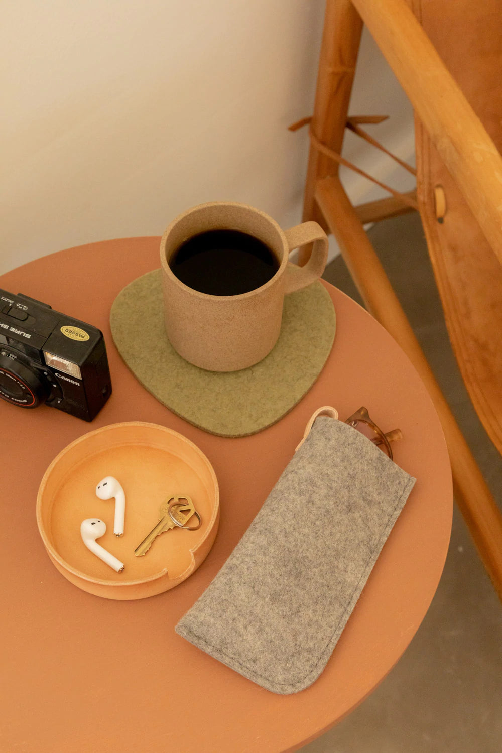 Small Stone Felt Trivet